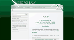 Desktop Screenshot of georglaw.ch