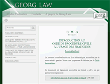 Tablet Screenshot of georglaw.ch